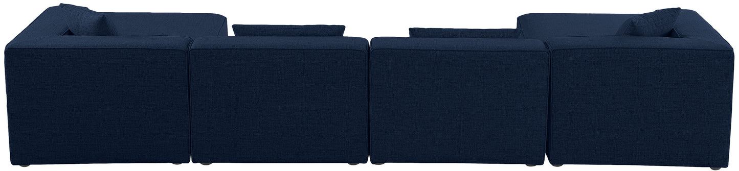 Cube - Linen 6 Piece Modular Double Chaise Sectional