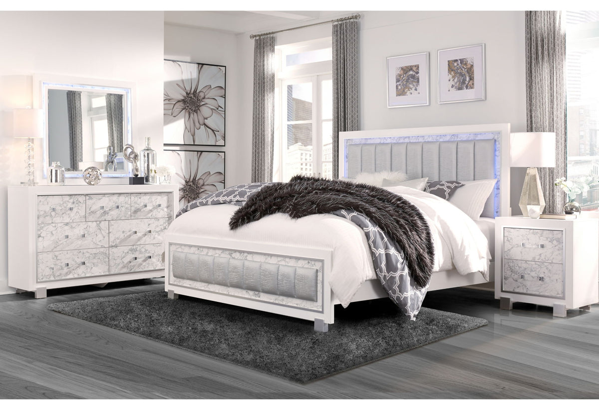Santorini - 5 Piece Bedroom Set - White