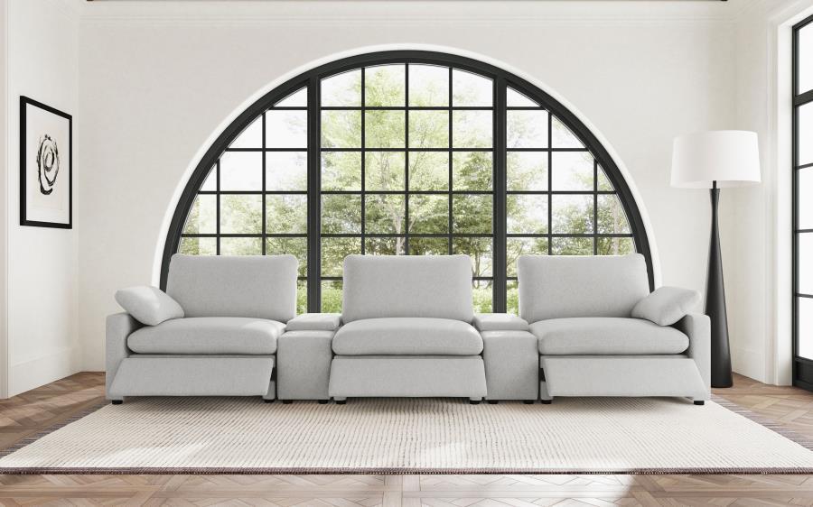 Collins - 5-Piece Power Reclining Home Theater Seating