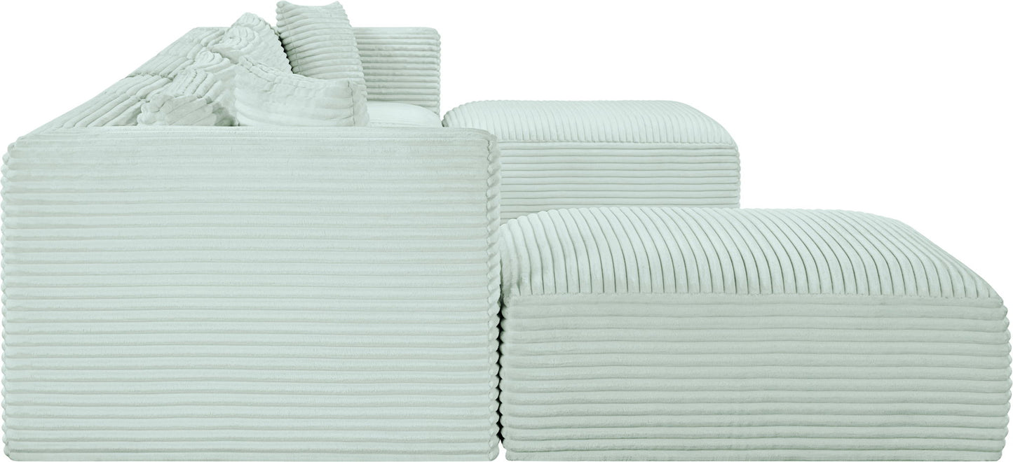 Shaggy - 7 Piece Modular Sectional With 2 Ottomans