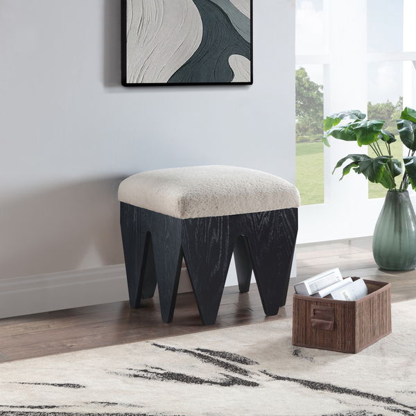 Altair - Fabric Bench - Black Base