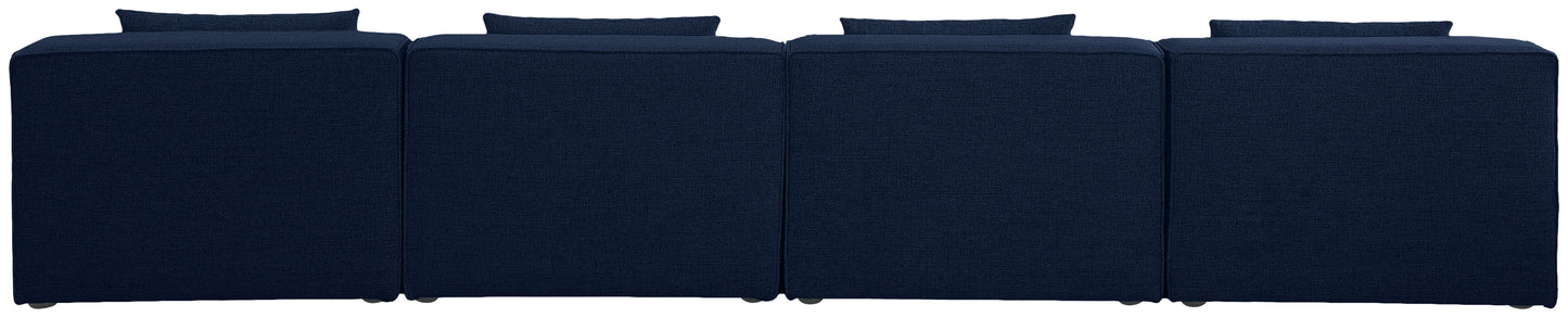 Cube - Linen Modular 4 Seat Armless Sofa