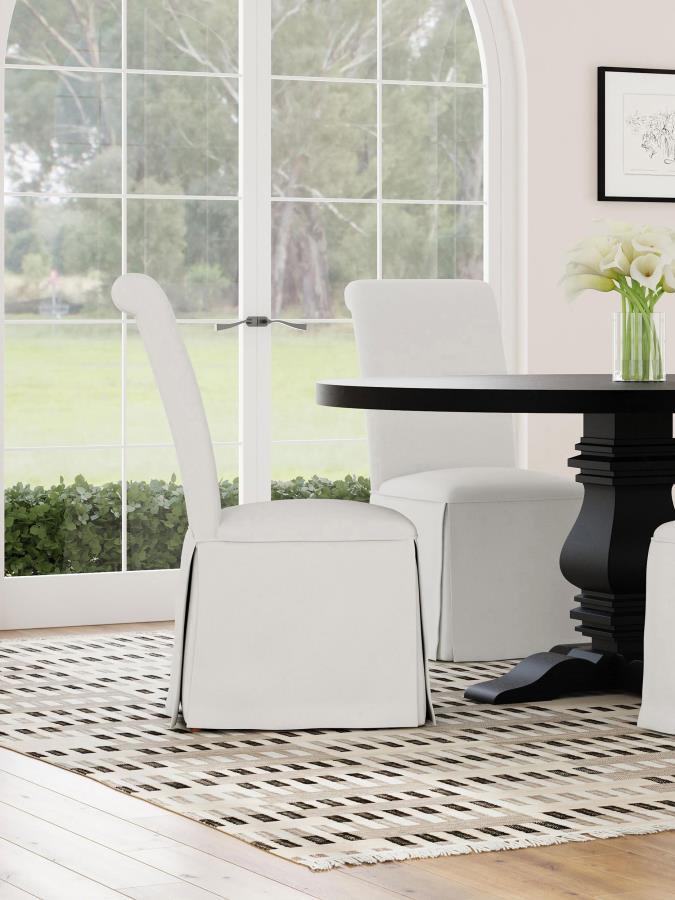 Shawna - Upholstered Skirted Dining Chair (Set of 2)