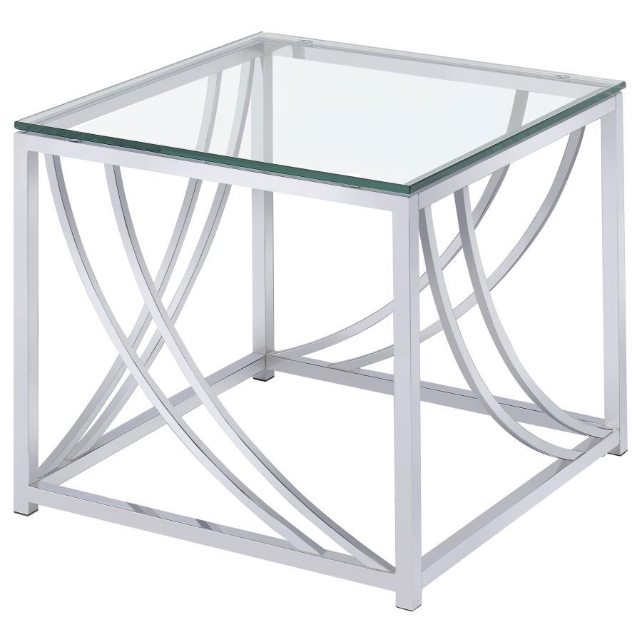 Lille - Glass Top Entryway Sofa Console Table Accents