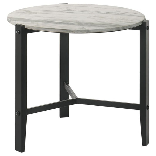 Tandi - Round Faux Marble Table