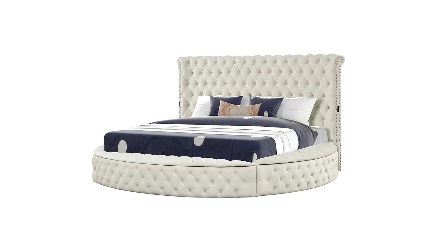 Cream Hazel - Queen Bed