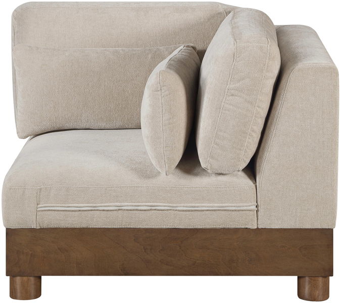 Turin - Fabric Upholstered Modular Corner Chair - Taupe