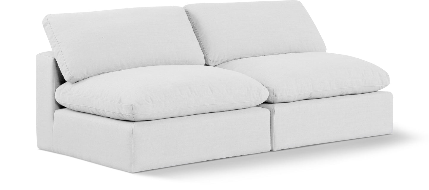 Comfy - Linen Modular Armless Sofa 2 Seats