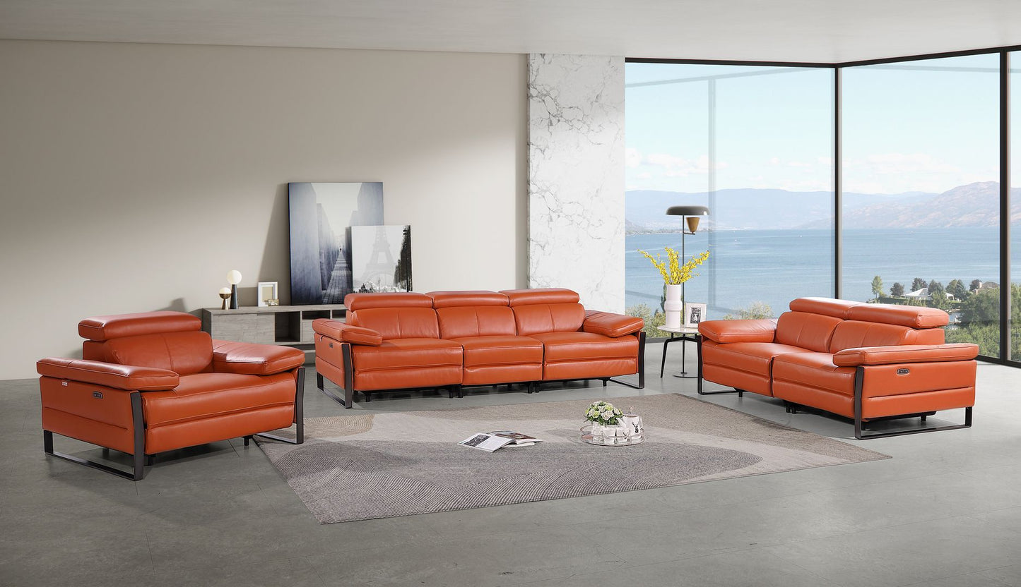 1246 - Modular Power Dual Reclining Sofa, Loveseat, And Chair Set With Power Headrests