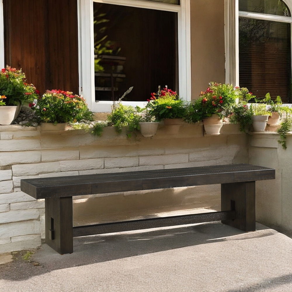 Haddie - Bench - Distressed Walnut