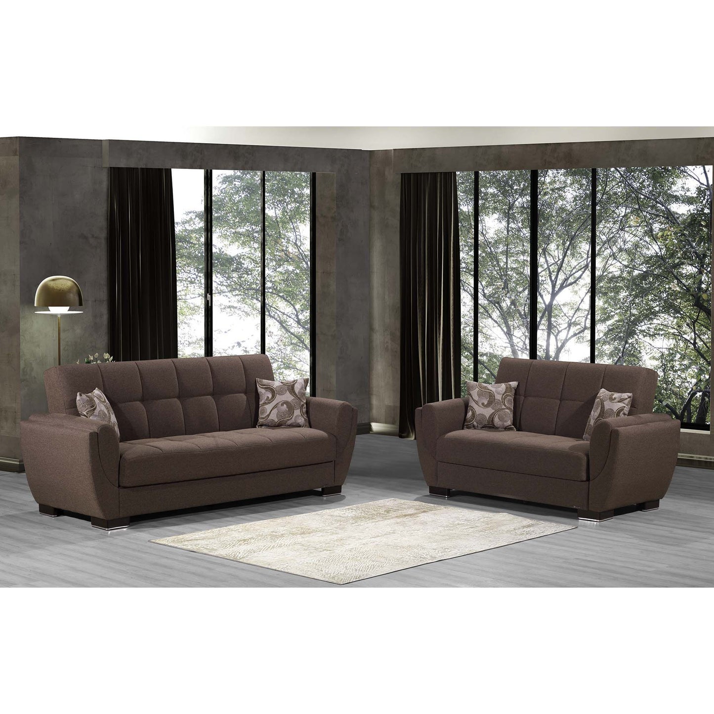 Ottomanson Armada Air - Upholstered Convertible Sofabed With Storage - Polyester