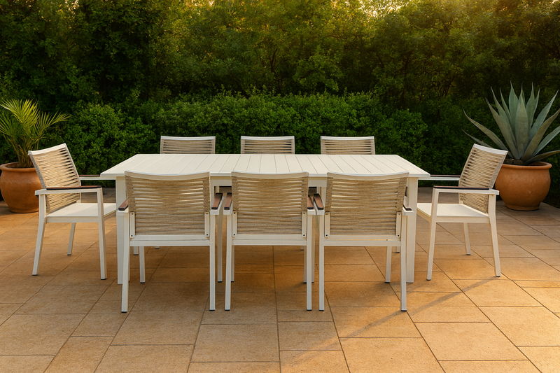 Maldives - Rope Outdoor Patio Dining Arm Chair (Set of 2)