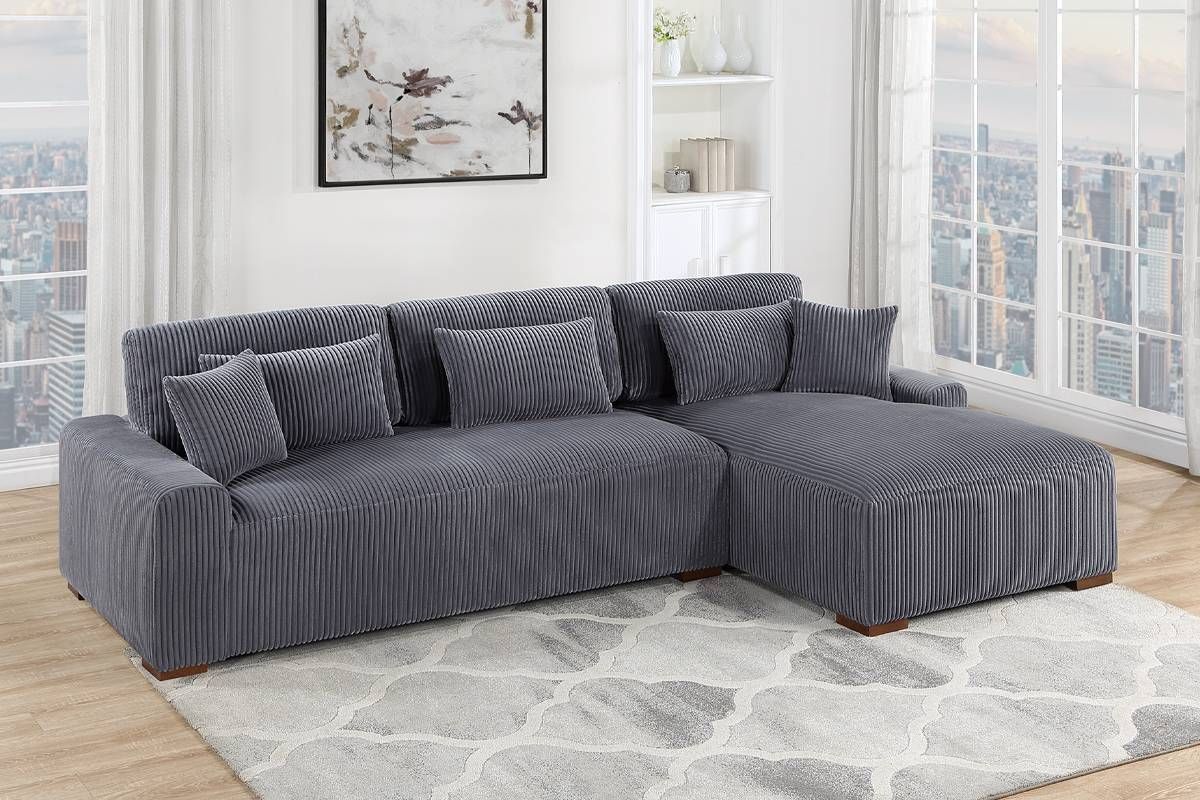 Dark Gray 2 Piece Sectional XL