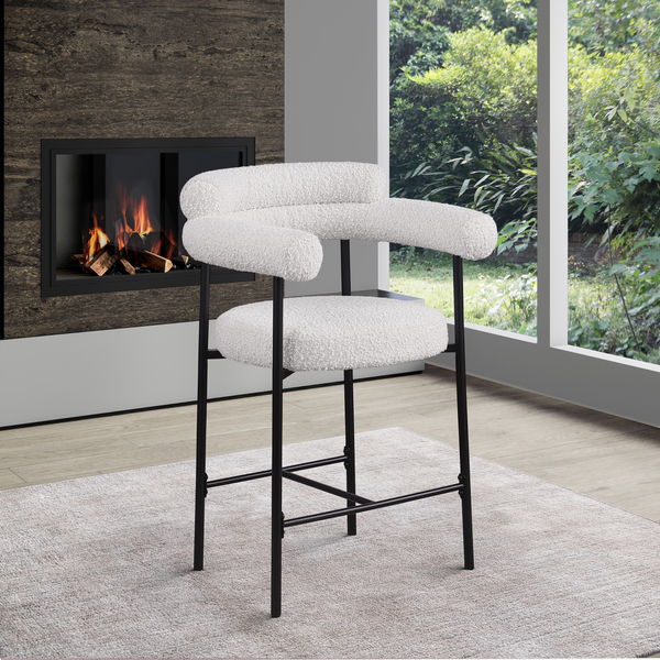 Blake - Counter Stool With Black Base (Set of 2)