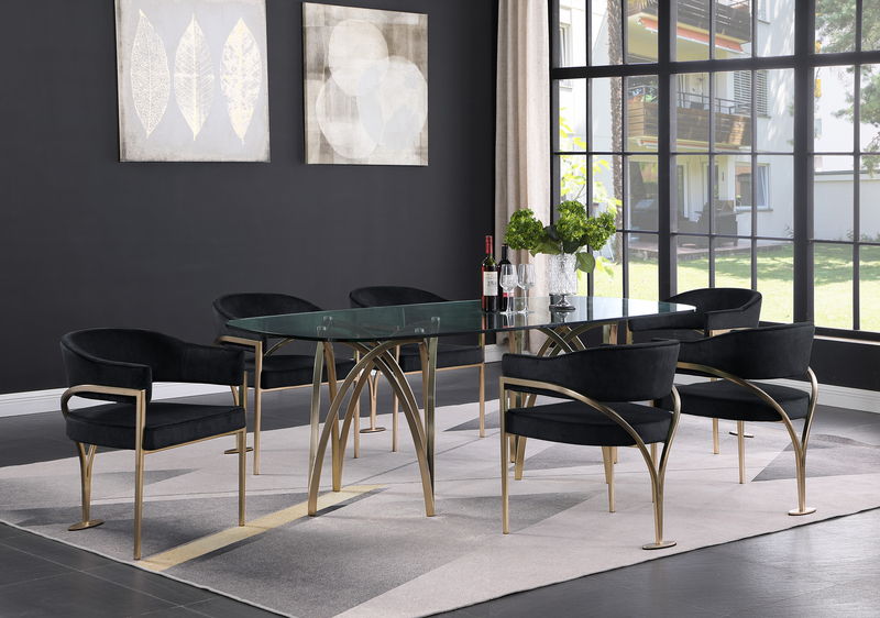 Madelyn - Dining Chair (Set of 2) - Brushed Brass