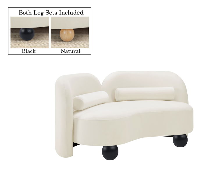 Daphne - Velvet Loveseat