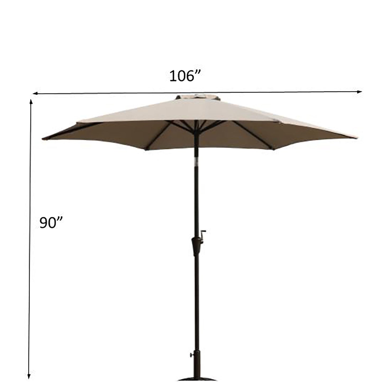 9' Pole Umbrella With Carry Bag