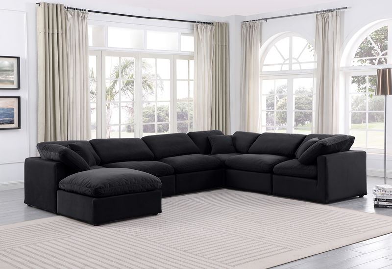 Indulge - Velvet 7 Piece Modular Sectional