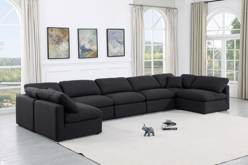 Indulge - Linen 7 Piece Modular U-Shaped Sectional