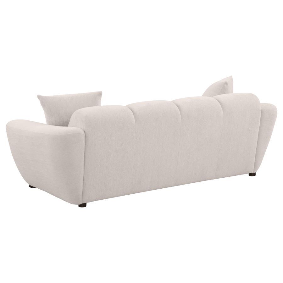 Destino - Chenille Splayed Arm Sofa Set