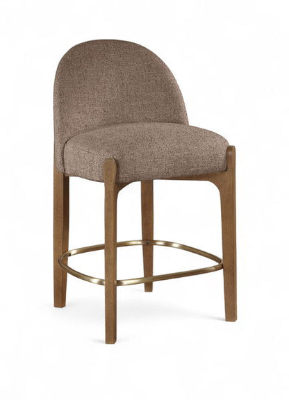 Torino - Counter Stool With Brushed Brown Base