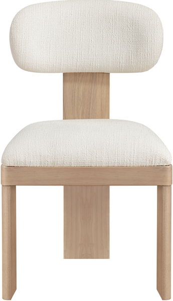 Timbra - Linen Textured Fabric Upholstered Dining Chair (Set of 2) - Natural Base