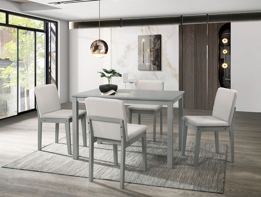 Gray 5 Piece Dining Set