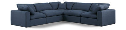 Comfy - 5 Piece Linen Modular Corner Sectional
