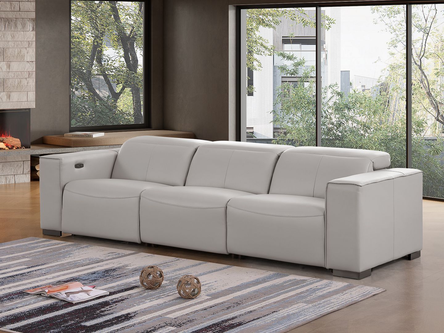 1208 - Three Power Reclining Sofa