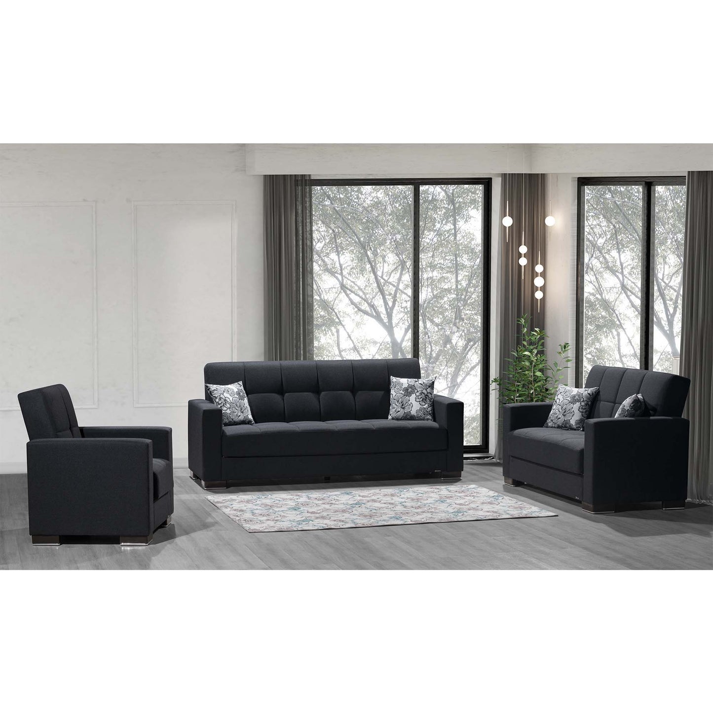 Ottomanson Armada - Upholstered Convertible Sofabed With Storage - Chenille