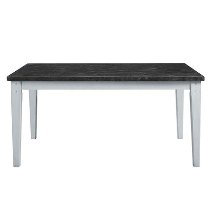 Lanton - Dining Table - Natural Marble & Antique White