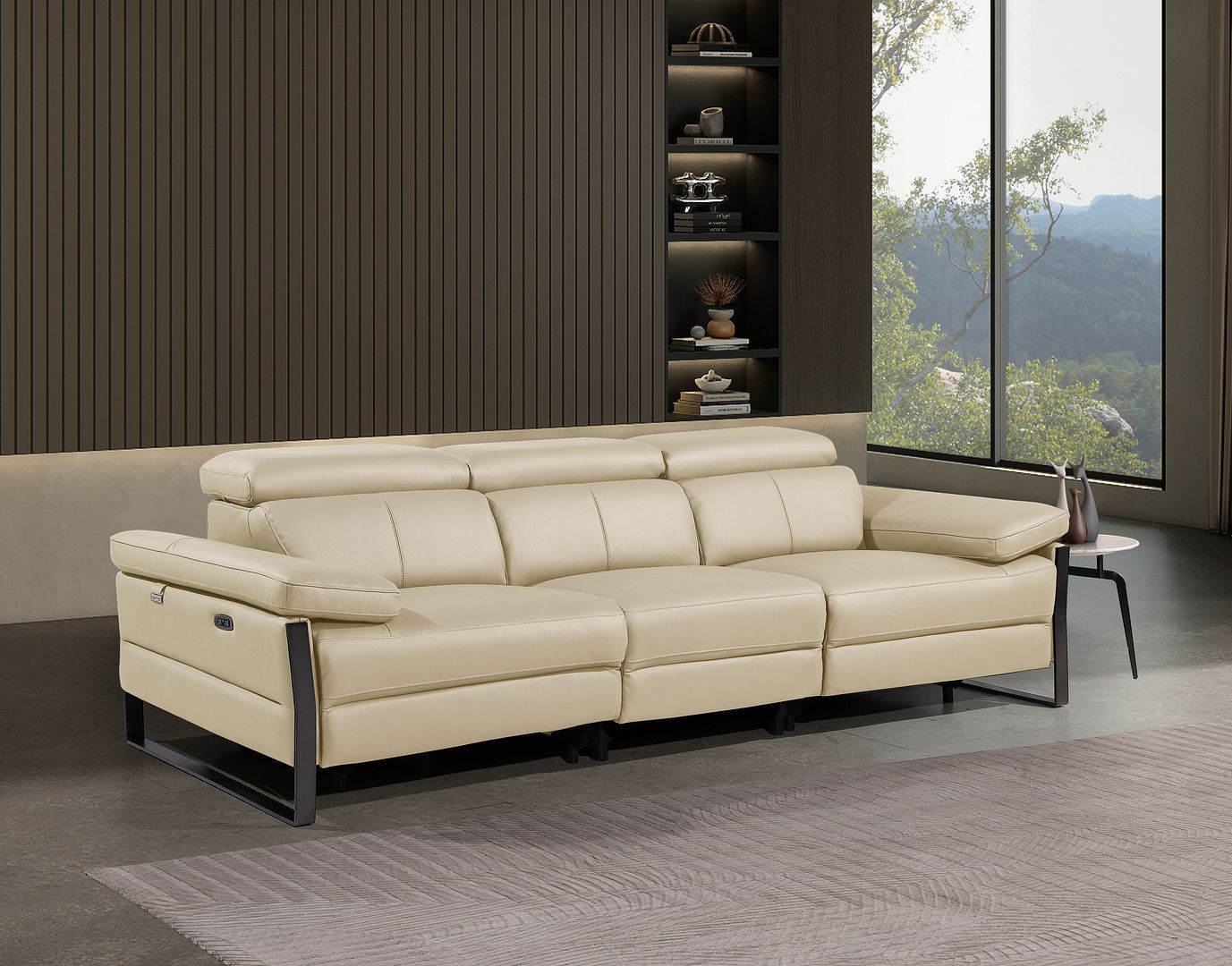 1246 - Modular Power Triple Reclining Sofa With Power Reclining Headrests
