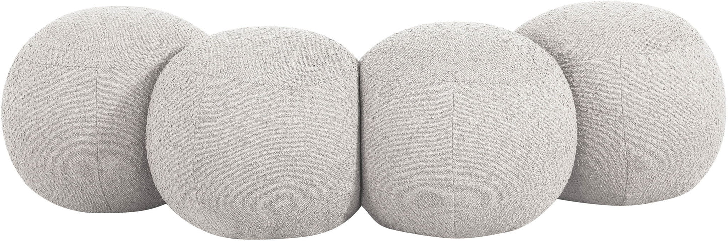 Apollo - Boucle Fabric Bench