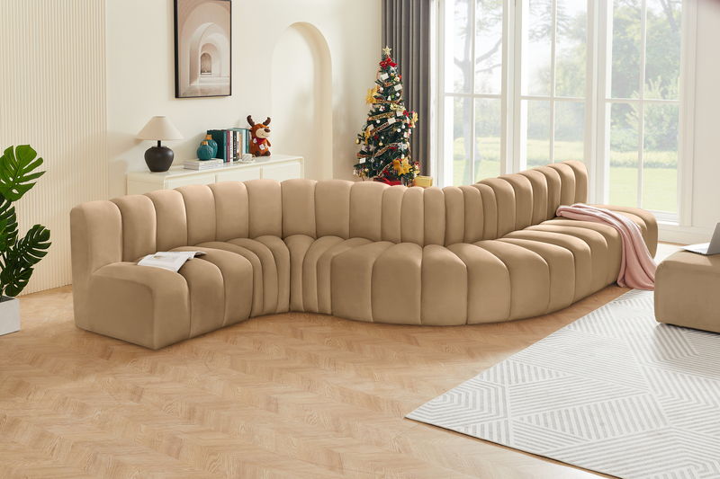 Arc - Velvet 7 Piece Modular Sofa