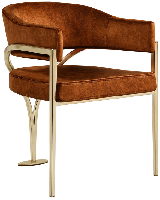 Madelyn - Dining Chair (Set of 2) - Cognac - Fabric