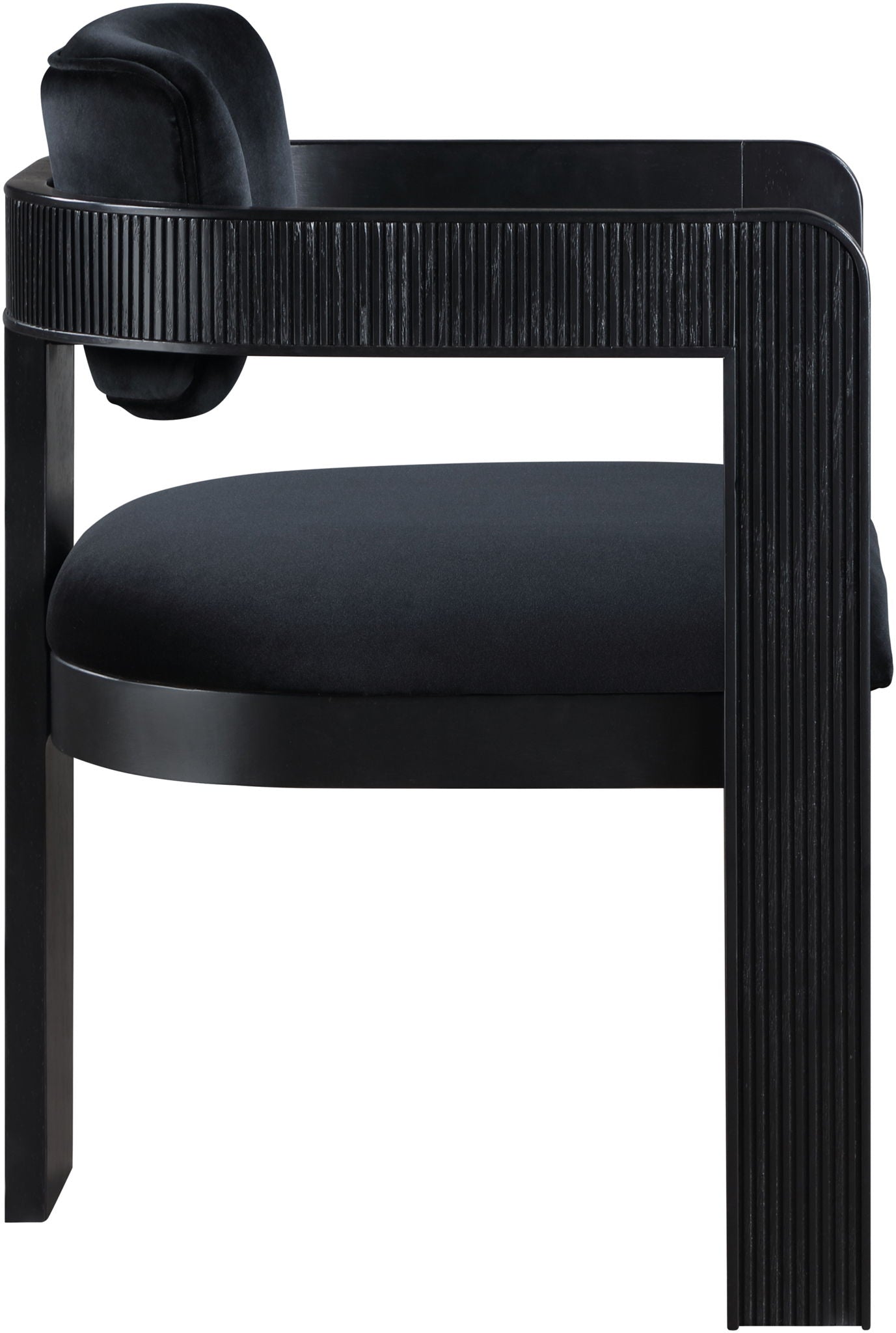 Sacha - Velvet Dining Chair With Black Base (Set of 2)