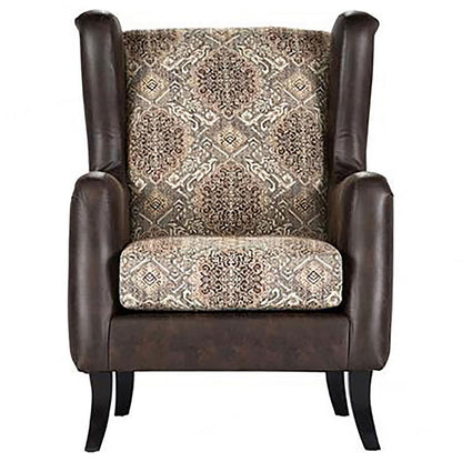 Elmbrook - Upholstered Rolled Arm Sofa Set With Intricate Wood