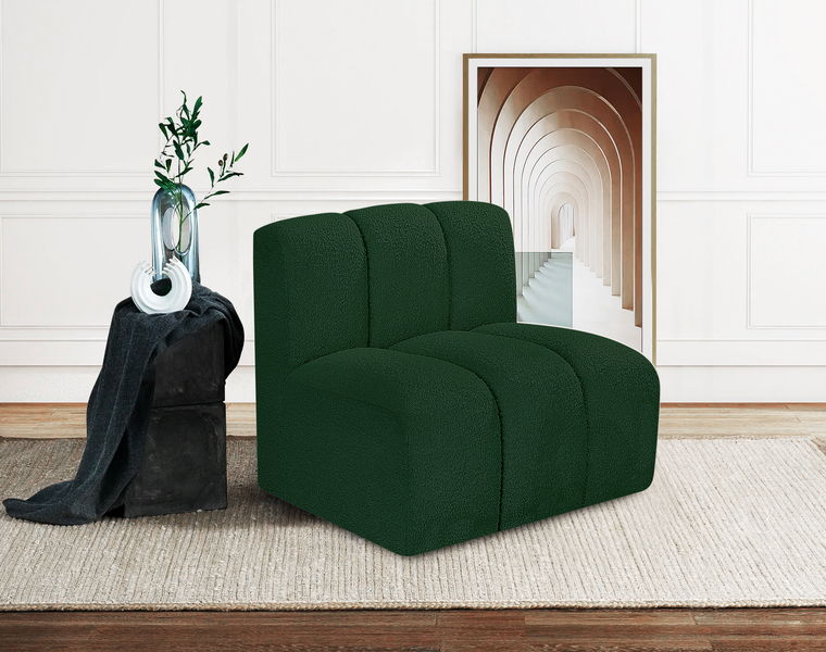 Arc - Boucle Fabric Straight Chair