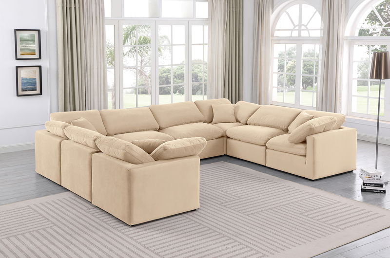 Indulge - Velvet 8 Piece Modular Sectional