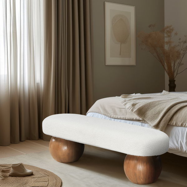 Bowie - Bench - Dark Brown Legs