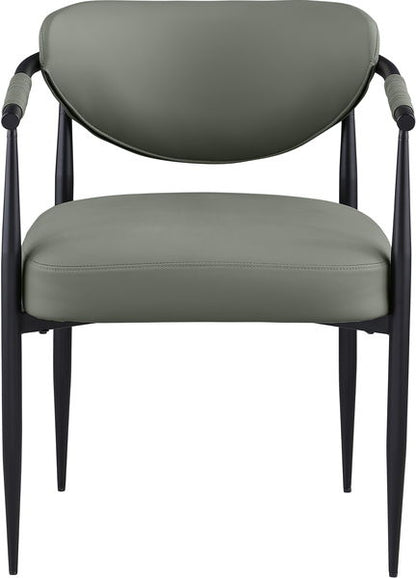 Virella - faux Leather Upholstered Dining Chair (Set of 2) - Black Base