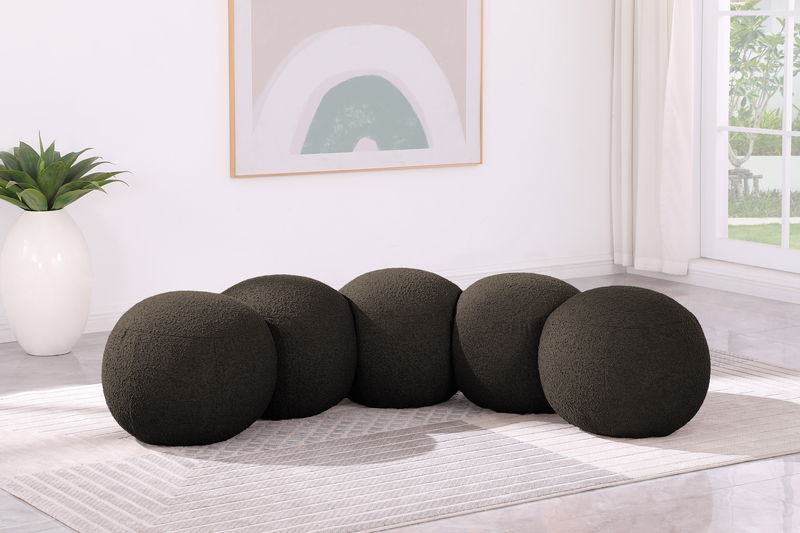 Apollo - Boucle Fabric Bench