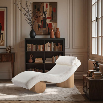 Marcella - Chaise Lounge - Natural Base