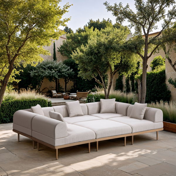 Laguna - 6 Piece 142" Outdoor Patio Modular Sectional