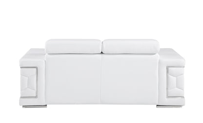 296 - Genuine Leather Loveseat