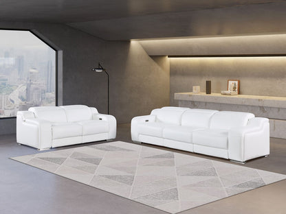 1116 - 5-Piece Modular Power Reclining Sofa And Loveseat Set In With 4 Power Recliners & Power Headrests