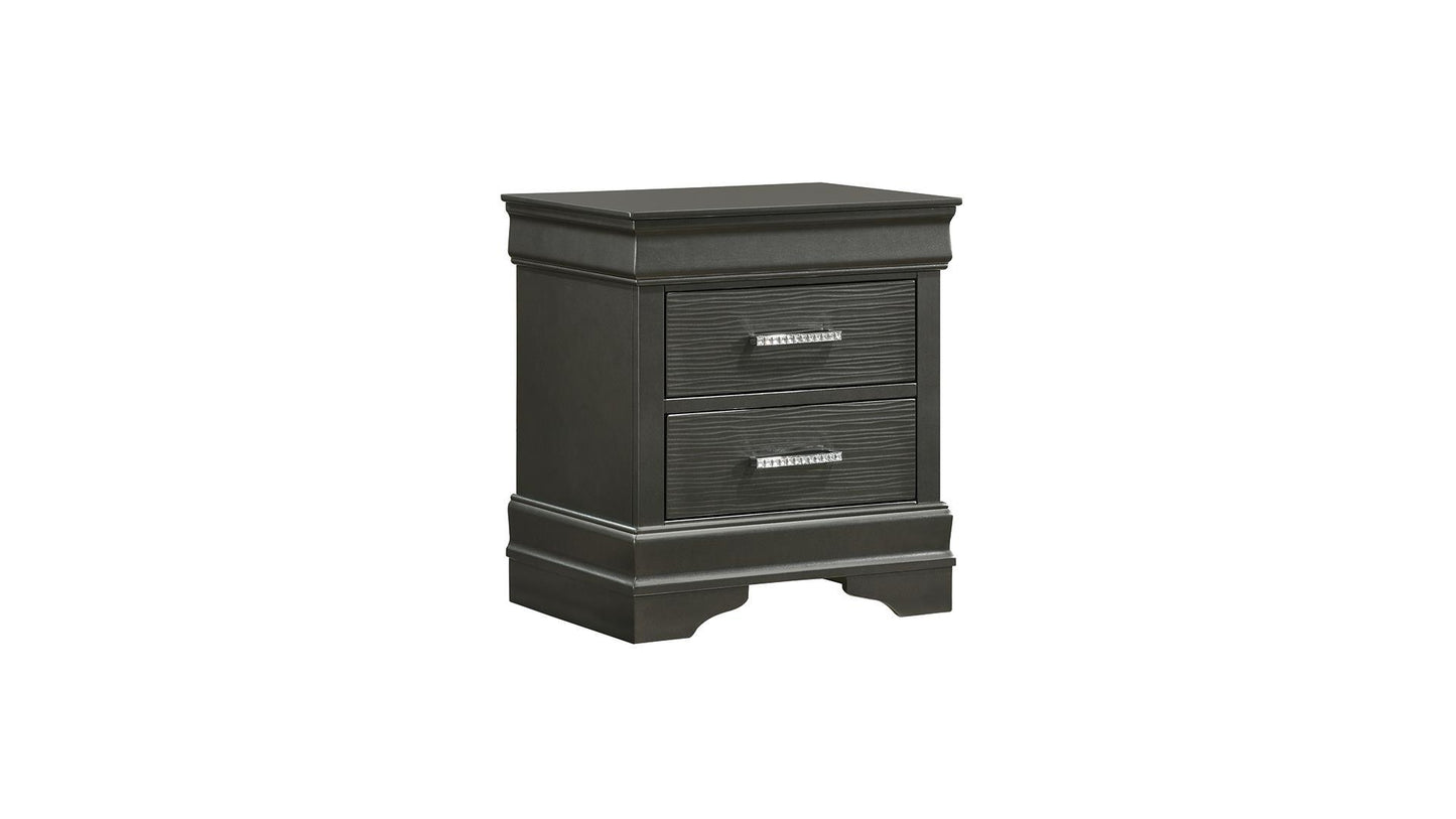 Brooklyn - Nightstand - Gunmetal