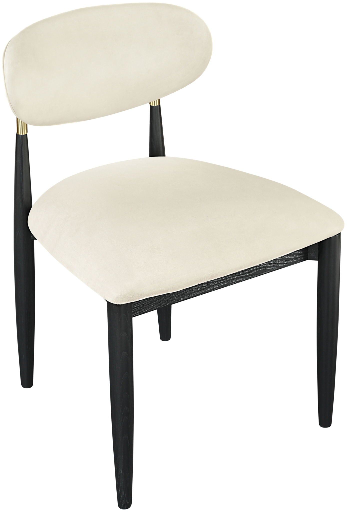 Riccio - Dining Side Chair (Set of 2) - Black And Gold Frame