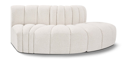 Arc - Boucle Fabric 3 Piece Modular Sofa