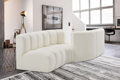 Arc - Faux Leather 4 Piece Sofa